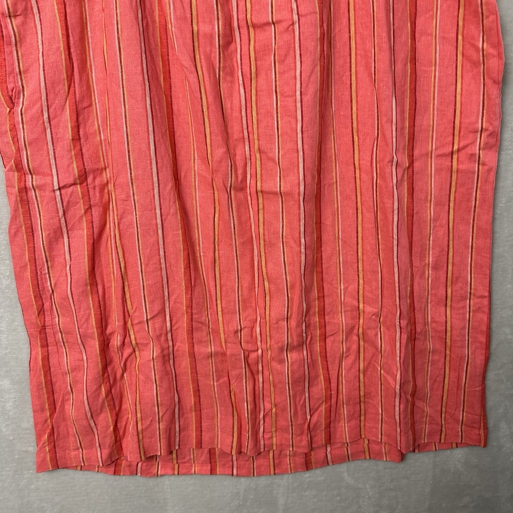 A New Day Women's XXL Dress‎ Pink Striped Sleeveless Shift Linen Blend New - Picture 11 of 14